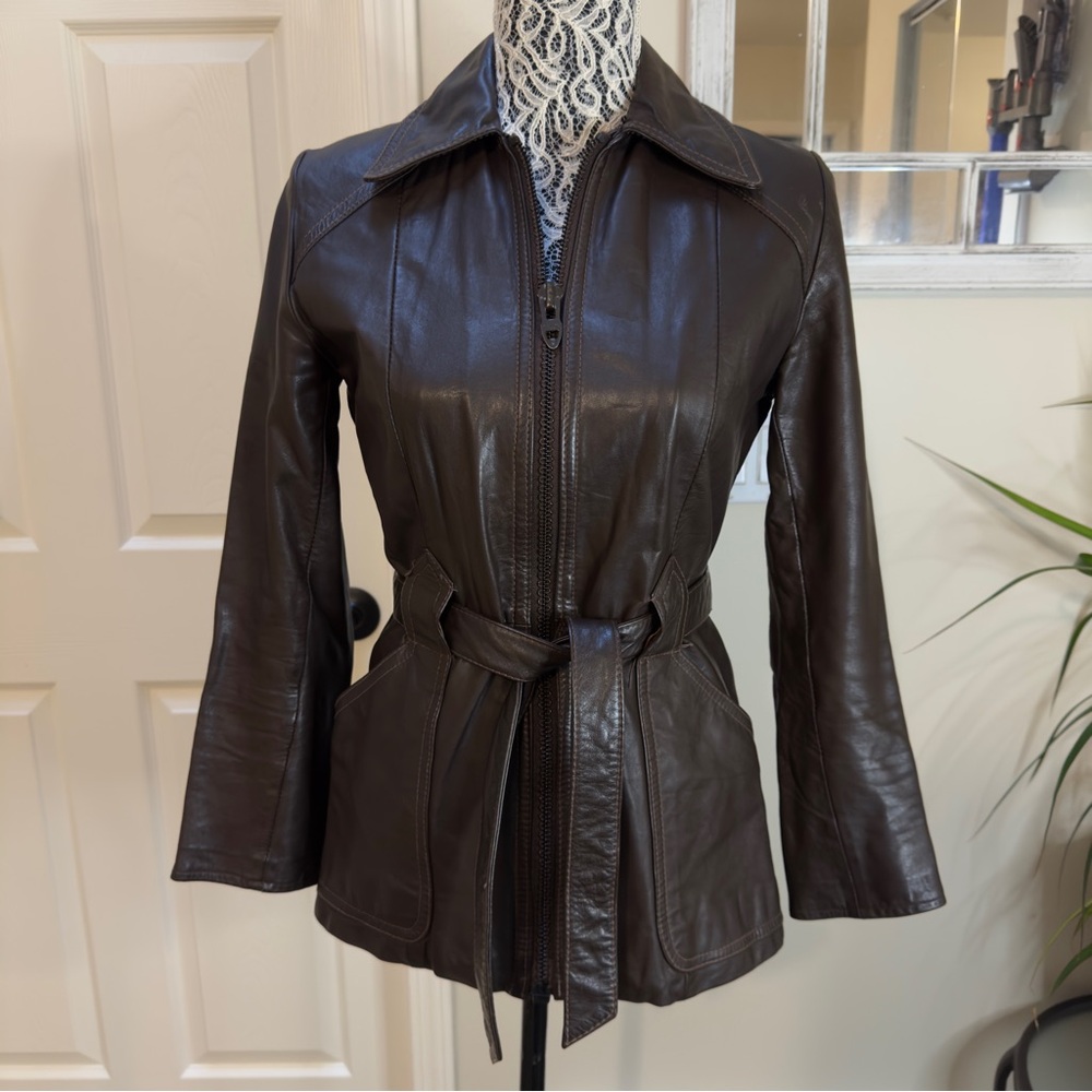 Vintage Brown Genuine Leather Jacket
